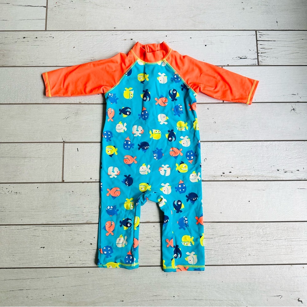 Mini Club Fish Rashguard Size 3-4 Years - Picture 2 of 5